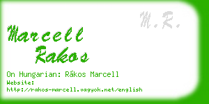 marcell rakos business card